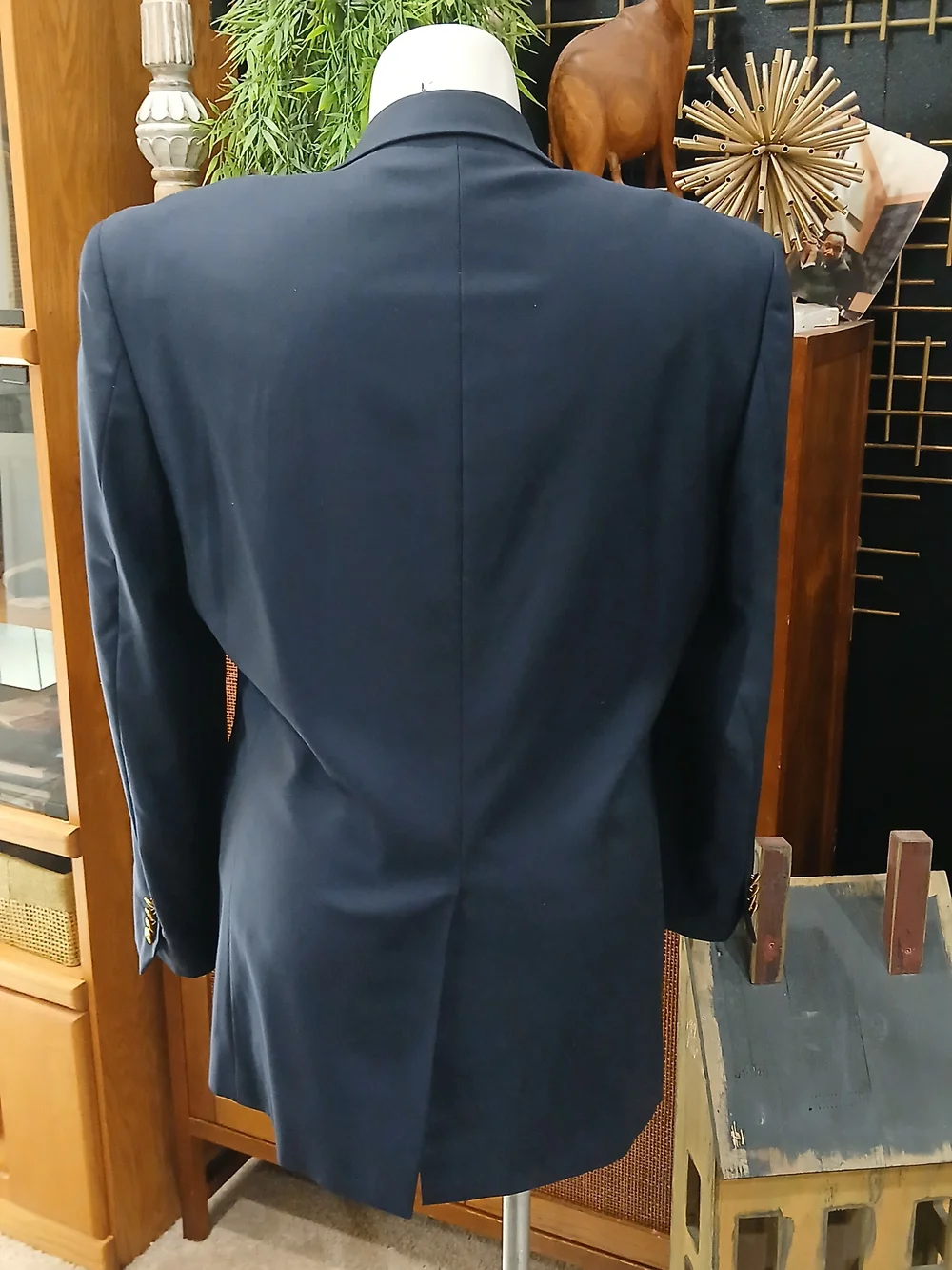 Vintage Ralph Lauren Navy Blazer with Gold Buttons